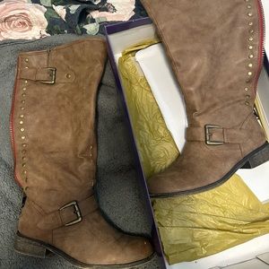 Madden Girl wide calf boot